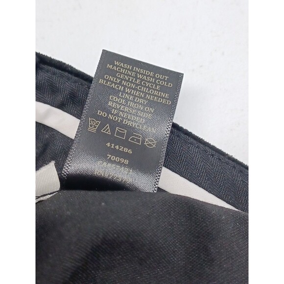 Ann Taylor Black Velvet Pants Trousers Ankle Stretch Sz 8 - Picture 6 of 6